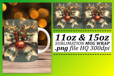 ready for your creative touch! , High-quality mug wraps, Xmas Sublimation afrosvg 