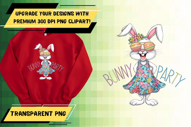 Ready-made PNG, great for sublimation crafts , Easter Bunny Sublimation HoodArtCraft 