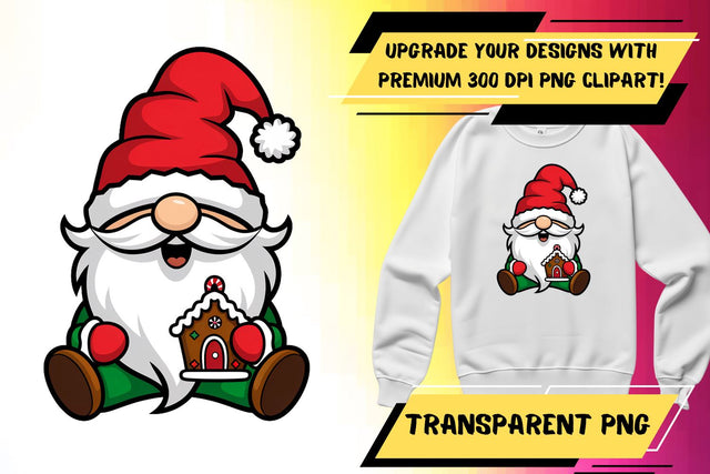 Ready-made PNG, great for sublimation crafts , Gnome Sublimation HoodArtCraft 