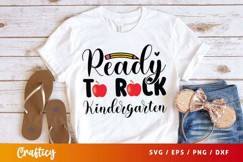 Ready to rock kindergarten T shirt SVG Design SVG Designangry 