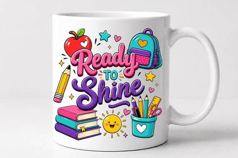 Ready to Shine PNG, Teacher Sublimation SVG BillahCrafts 