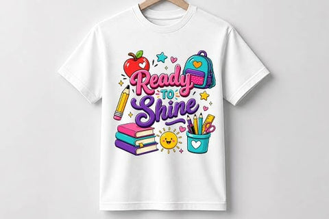 Ready to Shine PNG, Teacher Sublimation SVG BillahCrafts 