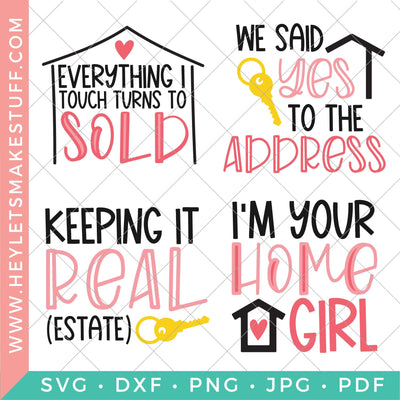 Real Estate Bundle SVG Hey Let's Make Stuff 