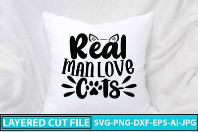 Real Man Love Cats SVG Cut File SVG Syaman 
