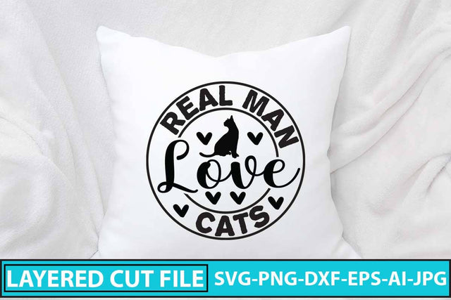 Real Man Love Cats SVG Design SVG Syaman 