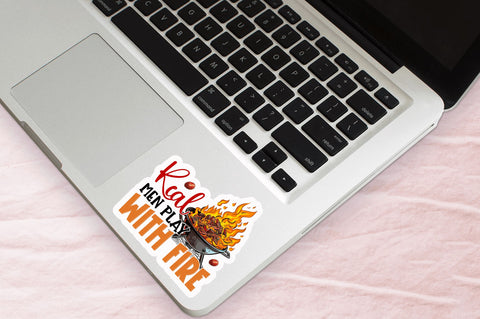 Real men play with Sticker Design Sublimation Regulrcrative 