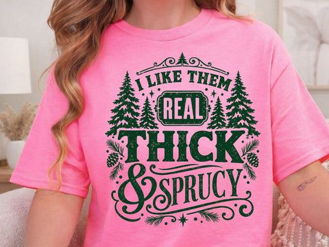 Real Thick and Sprucy Christmas Tree PNG SVG DesignDestine 