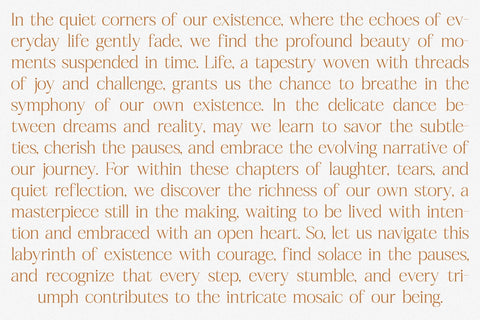 Realife Moment - Modern Serif Font Font Letterena Studios 