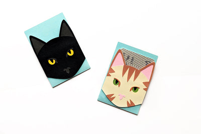 Realistic Cat Face Gift Card Holder SVG SVG Risa Rocks It 