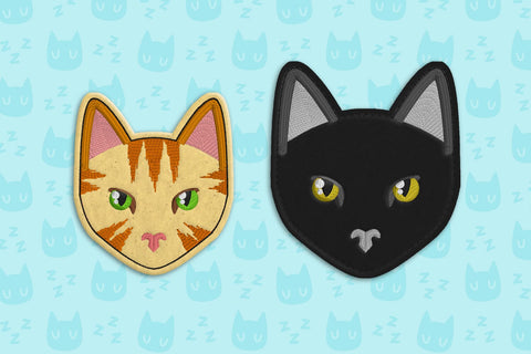 Realistic Cat Face ITH Feltie Applique Embroidery Embroidery/Applique DESIGNS Risa Rocks It 