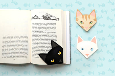 Realistic Cat Face Papercut Corner Bookmark SVG SVG Risa Rocks It 