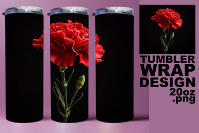 Realistic Flower Tumbler Design - Summer Edition Sublimation afrosvg 