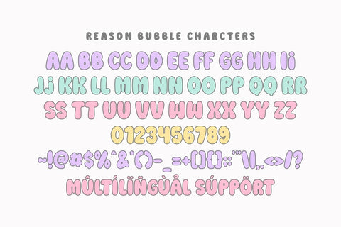 Reason Bubble - Retro Bubble Font Font Masyafi Studio 