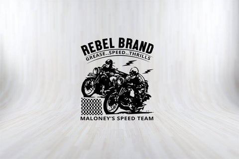 Rebel brand Grease Speed Thrills Funny Motorbiker SVG PNG Craft Cut File SVG SVG Print File 