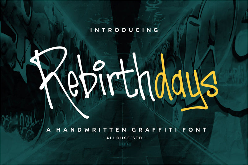 Rebirthdays Font Allouse.Studio 