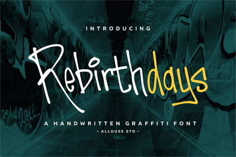 Rebirthdays Font Allouse.Studio 