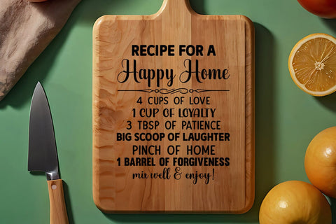 recipe for a happy home SVG Angelina750 