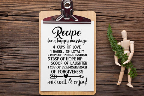 recipe for a happy massiage SVG Angelina750 