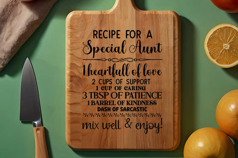 recipe for a special aunt SVG Angelina750 