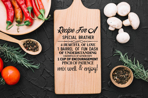 recipe for a special brather SVG Angelina750 