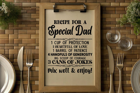 recipe for a special dad SVG Angelina750 