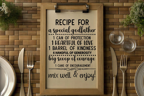 recipe for a special godfather SVG Angelina750 