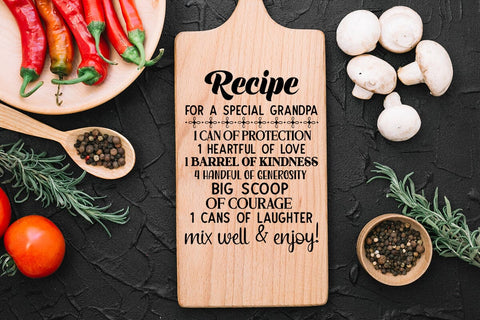 recipe for a special grandpa SVG Angelina750 