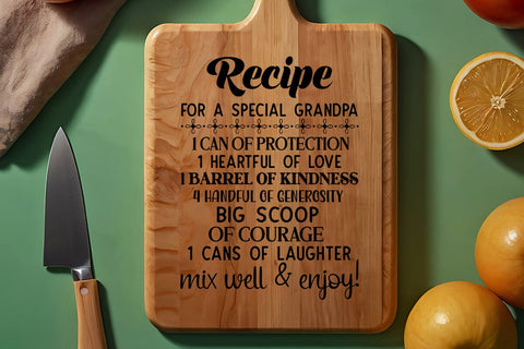 recipe for a special grandpa SVG Angelina750 