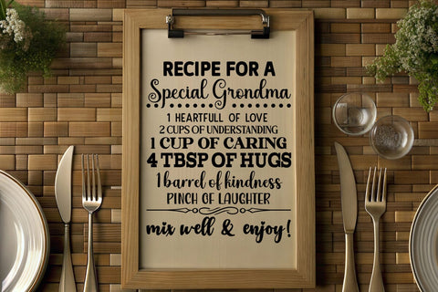recipe for a special grondma SVG Angelina750 