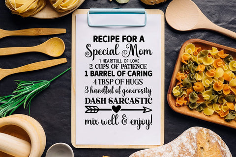 recipe for a special mom SVG Angelina750 