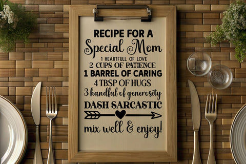 recipe for a special mom SVG Angelina750 