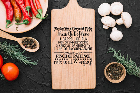recipe for a special sister SVG Angelina750 