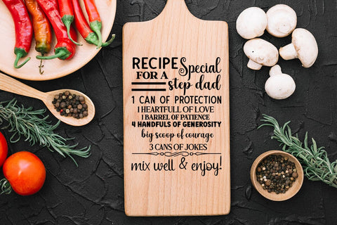 recipe for a special step dad SVG Angelina750 
