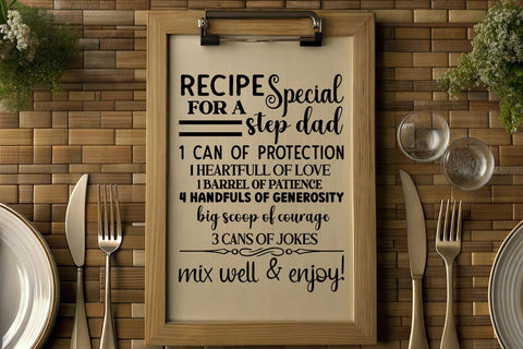 recipe for a special step dad SVG Angelina750 