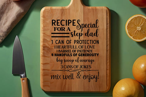 recipe for a special step dad SVG Angelina750 