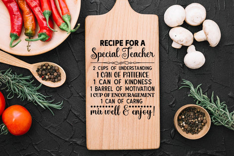 recipe for a special teacher SVG Angelina750 