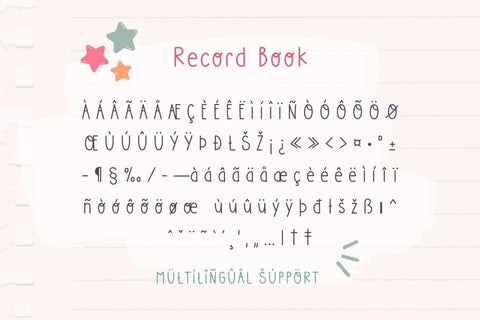 Record Book - Handwritten Font Font AnningArts Design 