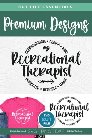 Recreational Therapist svg, a play therapist svg file for crafters SVG SVG Cut File 