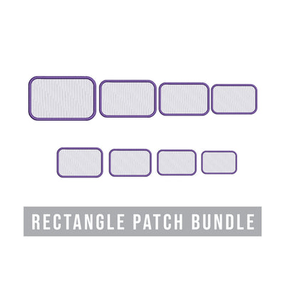 Rectangle Applique Patch Embroidery Design Bundle Embroidery/Applique DESIGNS Creatively Embroidery 