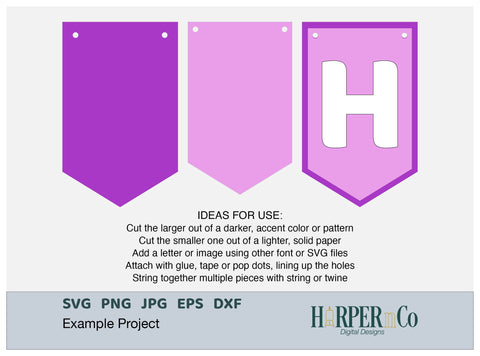Rectangle Banner SVG PNG Cut EPS File SVG HarperNCo 