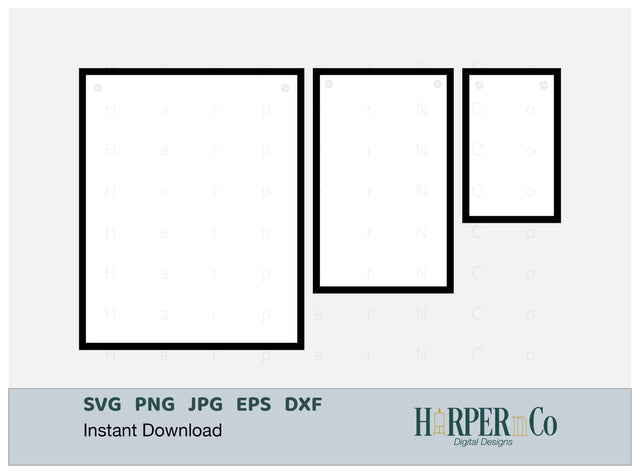 Rectangle Banner SVG PNG Cut EPS File SVG HarperNCo 
