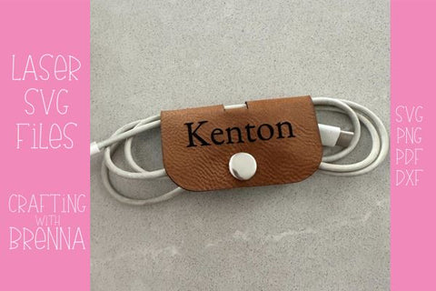 Rectangle Cord Holder Laser SVG File SVG Crafting With Brenna 