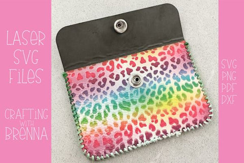 Rectangle Flap Purse Laser SVG File SVG Crafting With Brenna 