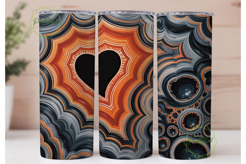 Red Agate Geode 20oz Tumbler Wrap Sublimation PixelChick 