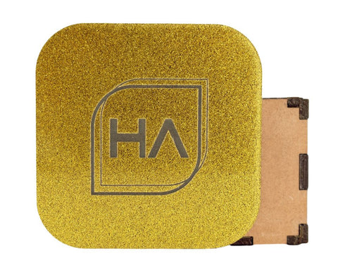 Red and Gold Acrylic Team Bundle | 6 1/8" 12 x 19 Sheets Physical Houston Acrylic 