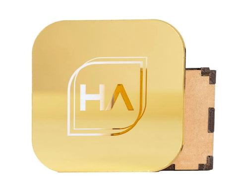 Red and Gold Acrylic Team Bundle | 6 1/8" 12 x 19 Sheets Physical Houston Acrylic 