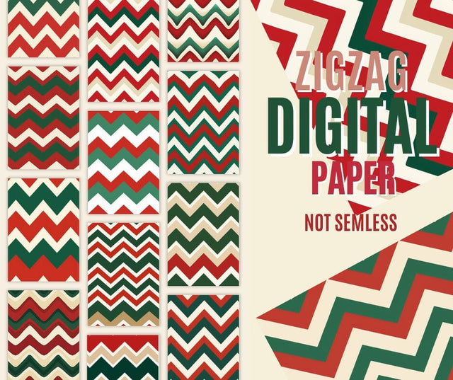 Red and Green Digital Paper, Christmas Scrapbook Paper, Printable Paper, Digital Backgrounds, Patterned Paper Sublimation PrintingLife 