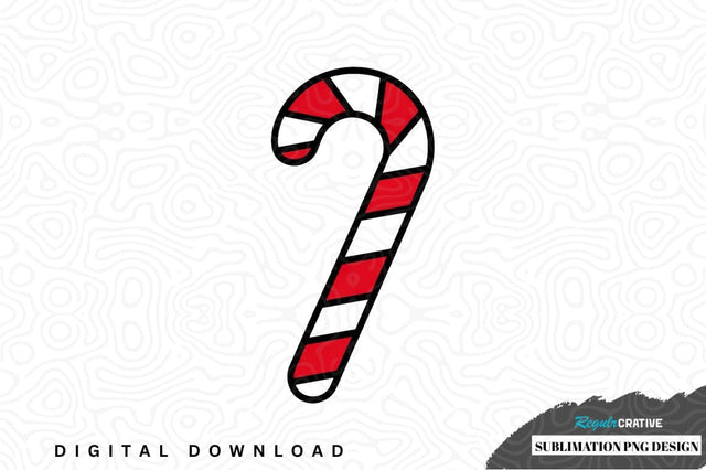 Red and white candy cane sublimation png design Sublimation Regulrcrative 