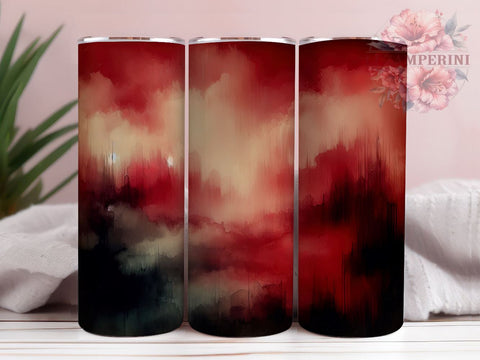Red Black Tumbler Wrap, Valentine's Day Pattern, Seamless Design PNG, Sublimation 20oz Tumbler, Love Theme Drinkware, Romantic Tumbler Art, Heart Pattern Wrap Sublimation Li Zamperini 
