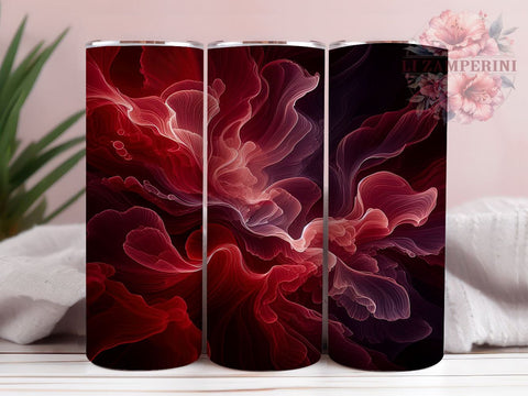 Red Black Tumbler Wrap, Valentine's Day Pattern, Seamless Design PNG, Sublimation 20oz Tumbler, Love Theme Drinkware, Romantic Tumbler Art, Heart Pattern Wrap Sublimation Li Zamperini 
